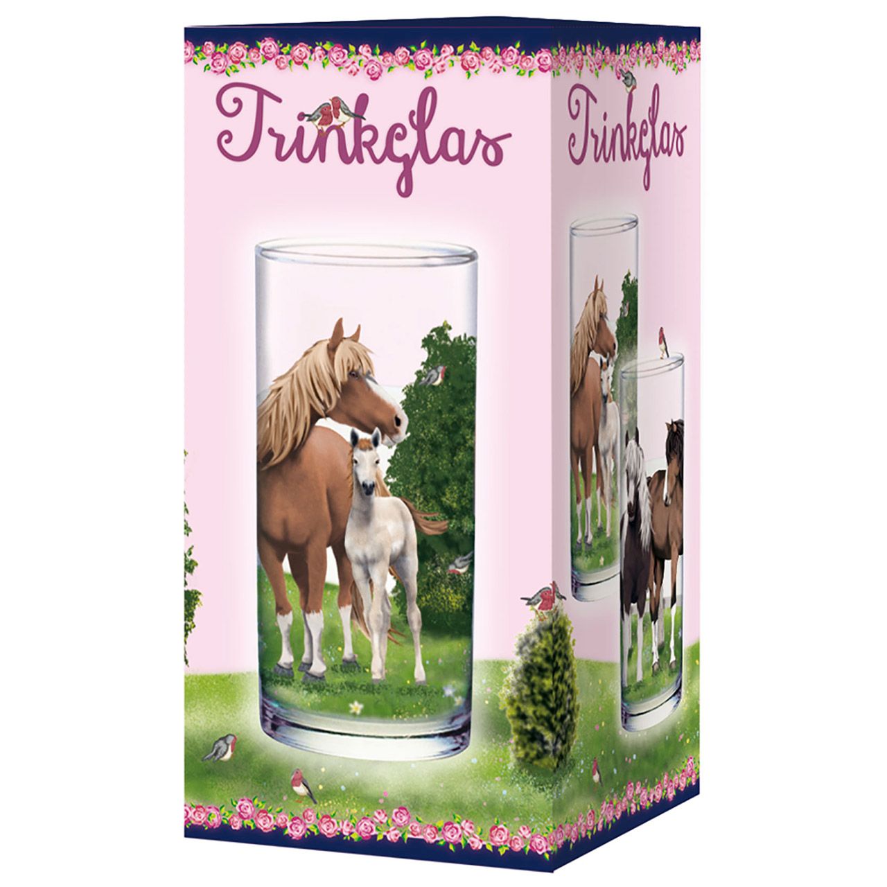 Trinkglas "Pferde"