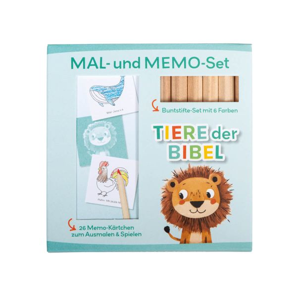 Mal- und Memo-Set "Löwe"