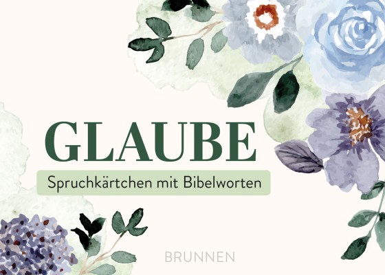 Spruchkärtchen mit Bibelworten 6 "Glaube"