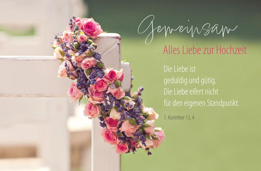 Faltkarte "Gemeinsam" - Hochzeit
