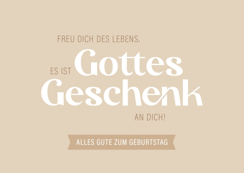 Postkarten "Gottes Geschenk an Dich" 12 Stk.